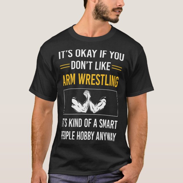 Camiseta Wrestler da Luta do Smart Pessoas (Frente)