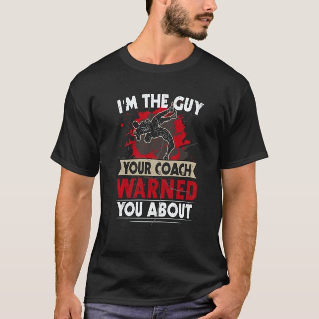 Camiseta Wrestler  For Boys Girl Wrestler Wrestling Coach (Frente)