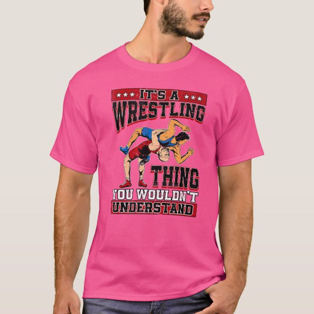 Camiseta Wrestler Luta Pro Wrestler Ideias Boys Mens (Frente)