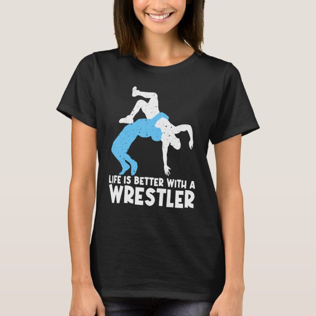 Camiseta Wrestling For Wrestler Men Women Wrestling (Frente)