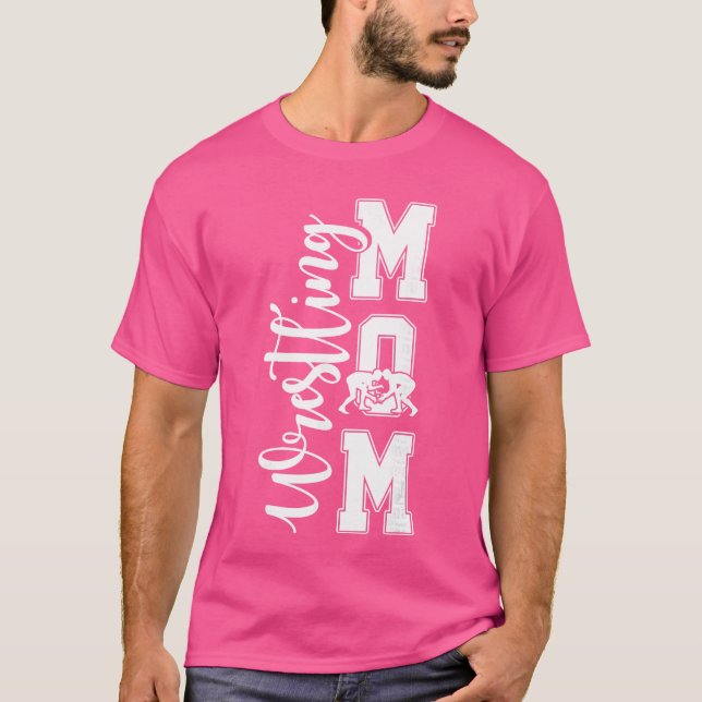 Camiseta Wrestling Mom Funny Wrestle Mother Wrestler Mother (Frente)