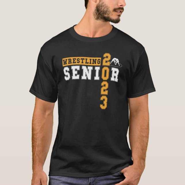 Camiseta Wrestling Senior Night Senior 2023 Graduation Idea (Frente)