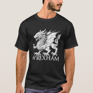 Camiseta Wrexham País de Gales Bandeira vermelha do dragão