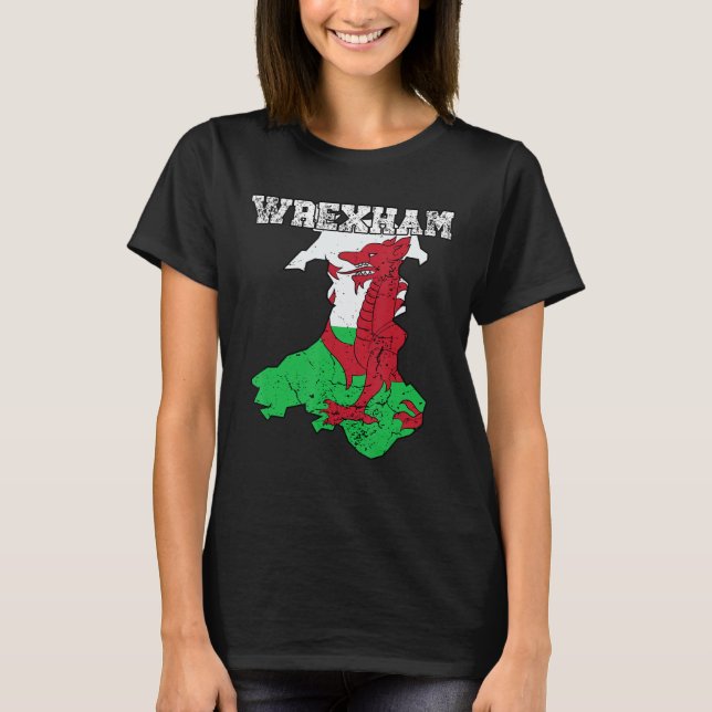 Camiseta Wrexham Pride Wales Welsh Dragon Fan (Frente)