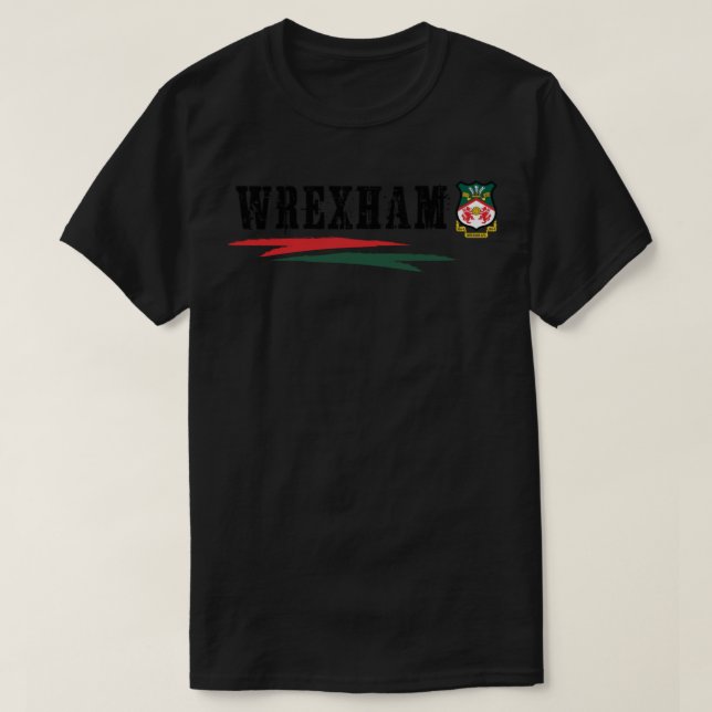 Camiseta Wrexham, um clássico apoiador Wrexham da melhor ve (Frente do Design)