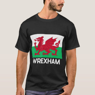 Camiseta Wrexham Wales Welsh Flag Baner Y Ddraig Goch T-Shi