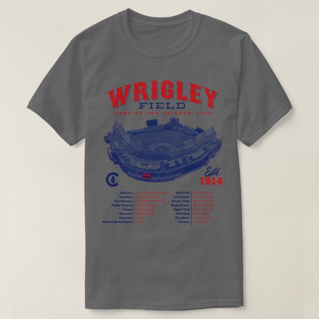 Camiseta Wrigley Field (Frente do Design)