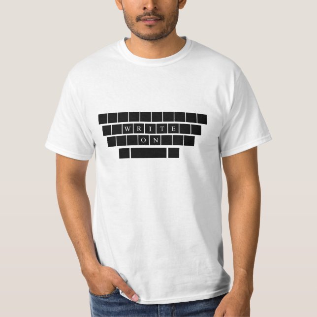 Camiseta Write On (Gravar ativado) - Presentes para Escrito (Frente)