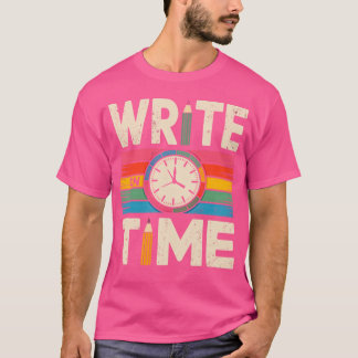 Camiseta Write Onime Funny Writer Au Pun Design girl funny