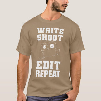 Camiseta Write Shoot Edit Editor in Chief Gift family