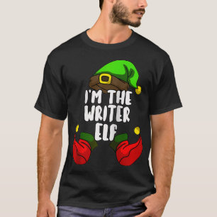 Camiseta Writer Elf Matching Family Group Christmas Party P