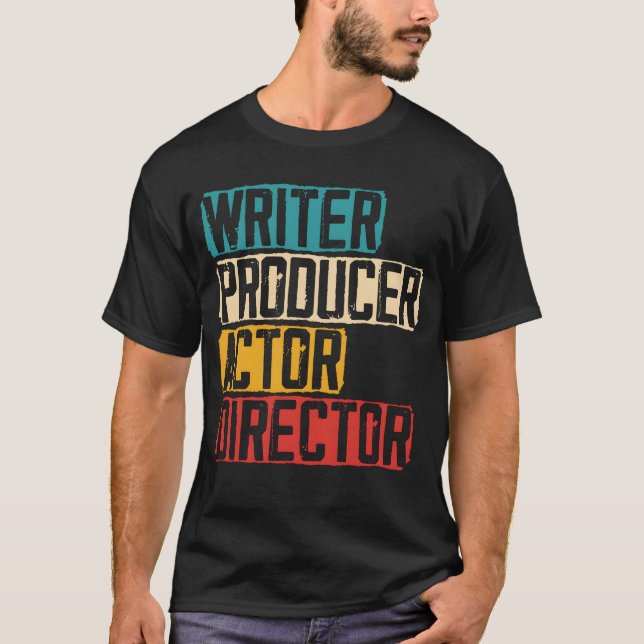 Camiseta Writer Producer Actor Director Artist Actress gift (Frente)