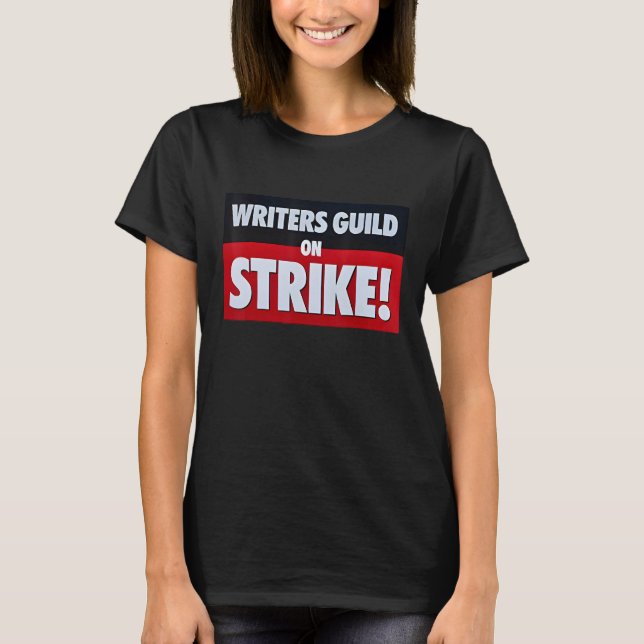 Camiseta Writers Guild Of America On Strike Anti AI Chatbot (Frente)