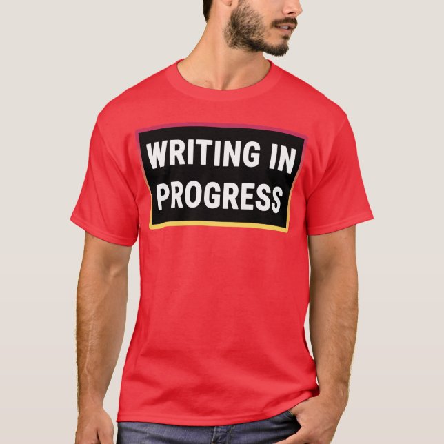 Camiseta Writing in Progress girl girl (Frente)