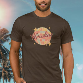Camiseta Wrocław Wroclaw Polônia Retro Vintage bola de disc