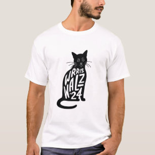 Camiseta "Wrris Walz '24" - Arte de Tipografia de Gato Mini