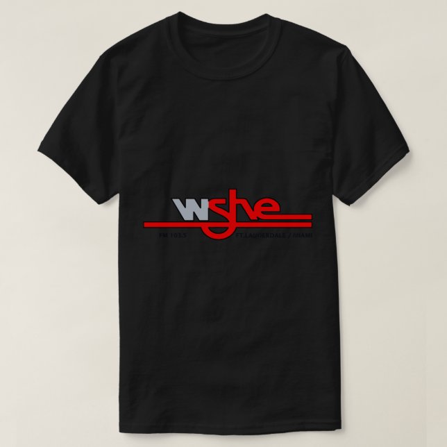 Camiseta WSHE FM 103.5 Ft.LauderdaleMiami Classic T-Shirt (Frente do Design)