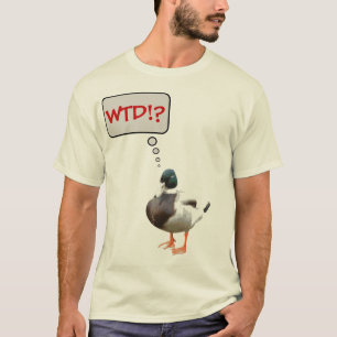 Camiseta WTD engraçado que o t-shirt do pato