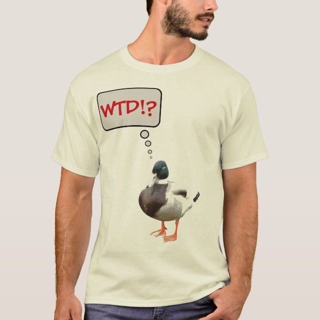 Camiseta WTD engraçado que o t-shirt do pato (Frente)