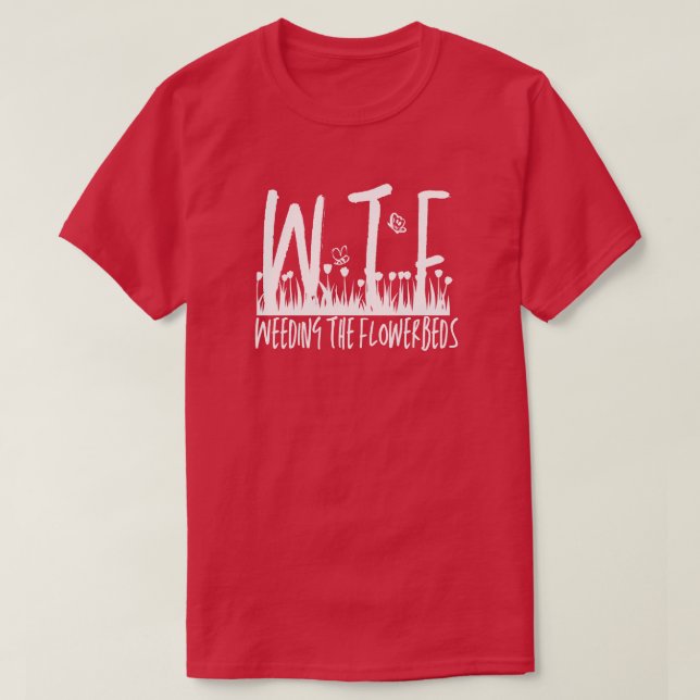 Camiseta WTF Alimentando a aposentadoria de jardinagem dos  (Frente do Design)