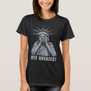 Camiseta Wtf América Anti-Trump Política E Democracia 1