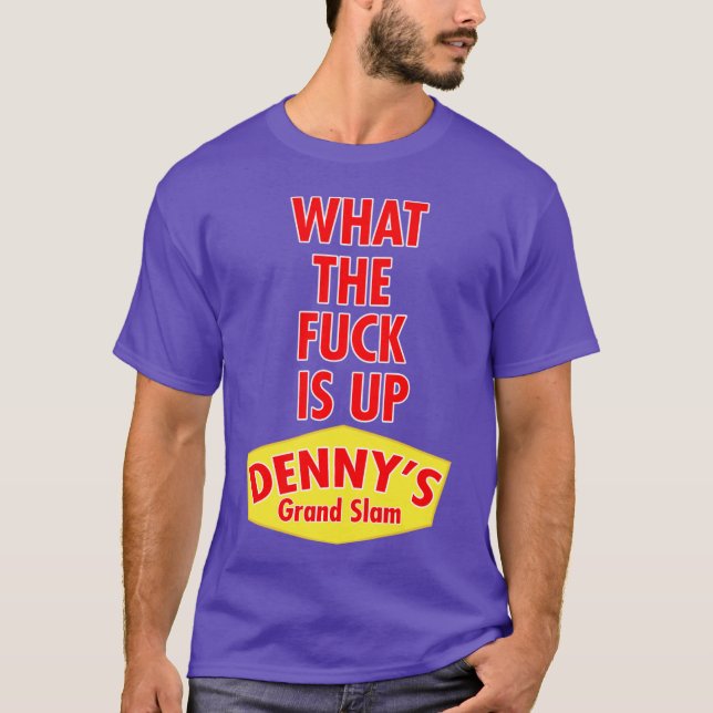 Camiseta WTF is up dennys vintage (Frente)