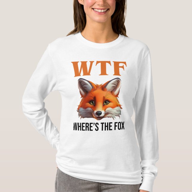 Camiseta WTF - Onde está a Raposa (Frente)