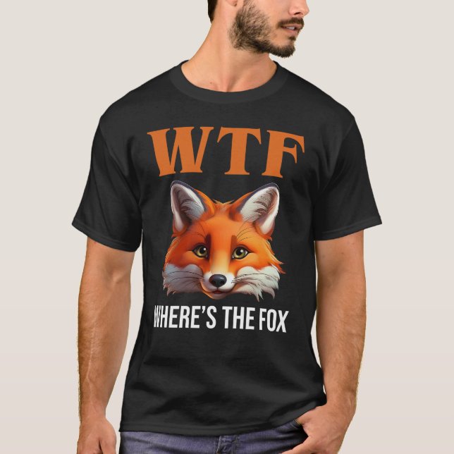 Camiseta WTF - Onde está a Raposa (Frente)