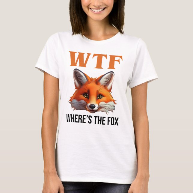 Camiseta WTF - Onde está a Raposa (Frente)