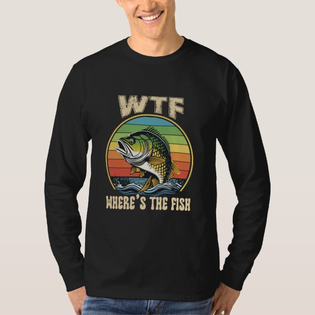 Camiseta wtf onde está o peixe (Frente)