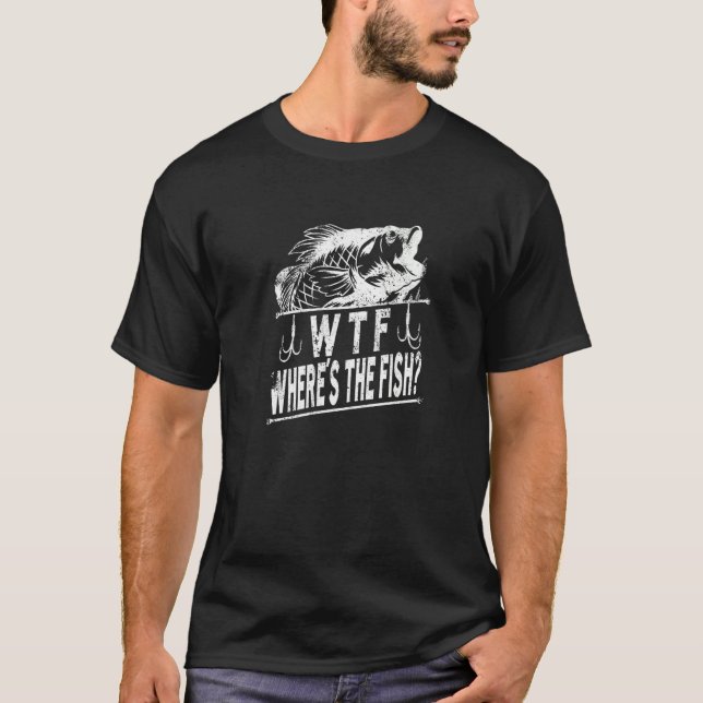 Camiseta Wtf Onde está o peixe (Frente)