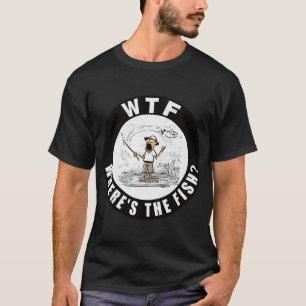 Camiseta WTF - Onde Está o Peixe - Um Design de Pesca