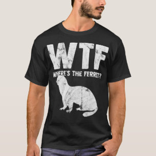 Camiseta WTF Onde está o presente do Amante de os animais F