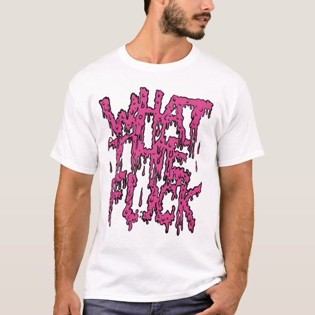 Camiseta WTF - Rosa (Frente)