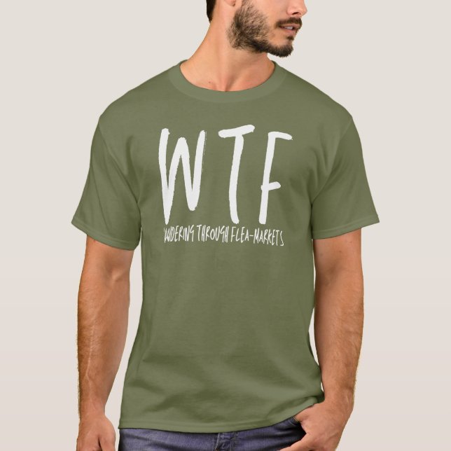 Camiseta WTF vagando por meio da aposentadoria Legal dos me (Frente)