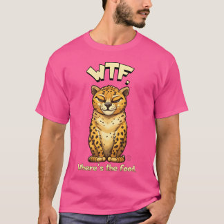 Camiseta WTF Wheres the food Funny CHEETAH by CallisC retro