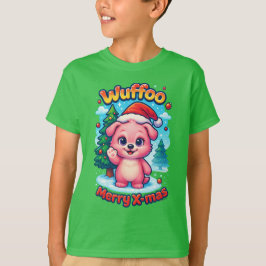Camiseta Wuffoo Shelly Merry Natal Kawaii 3D Feriado