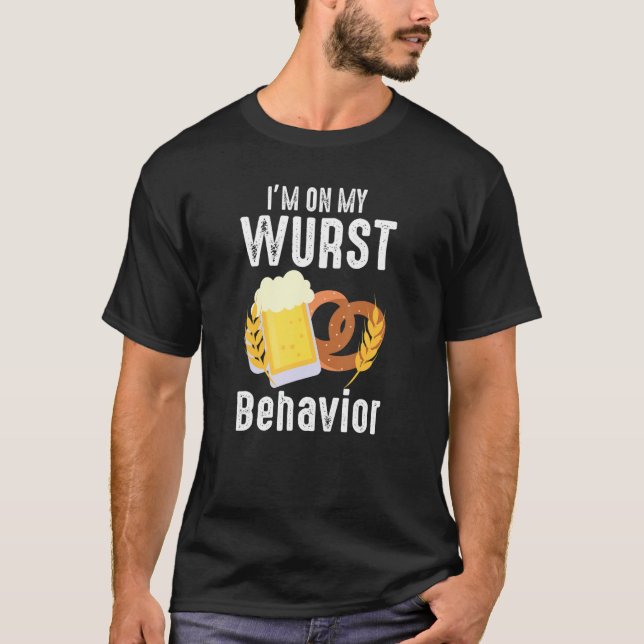 Camiseta Wurst Behavior  Quote German Festival (Frente)