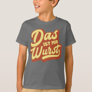 Camiseta Wurst das ISTs RIM do DAS, t-shirt alemão do