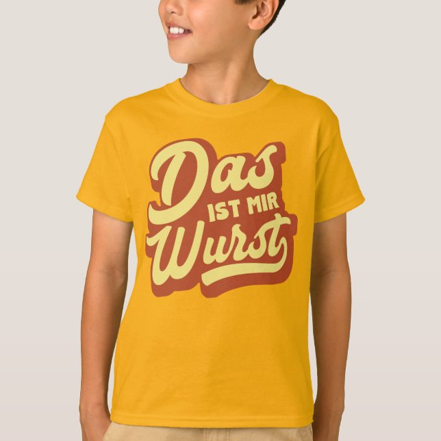 Camiseta Wurst das ISTs RIM do DAS, t-shirt alemão do (Frente)