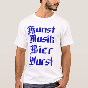 Camiseta Wurst do Bier de Kunst Musik