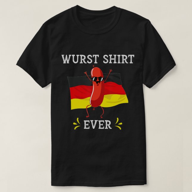 Camiseta Wurst Shirt Eternamente Engraçado Oktoberfest Saus (Frente do Design)