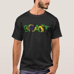 Camiseta Wushu Clássico Karate Ju-Jutsu Kung-Fu Bandeira do