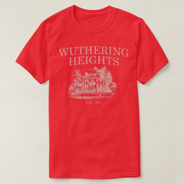 Camiseta Wuthering Heathcliff favorita irmã Bronte (Frente do Design)