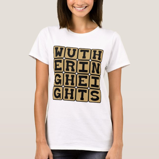 Camiseta Wuthering Heights, Emily Bronte Novel (Frente)