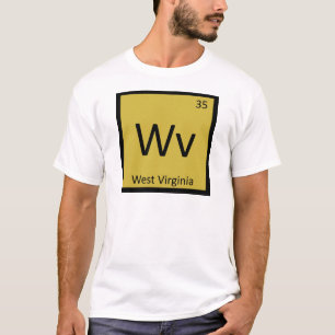Camiseta Wv - Símbolo de Química do Estado da Virgínia Ocid