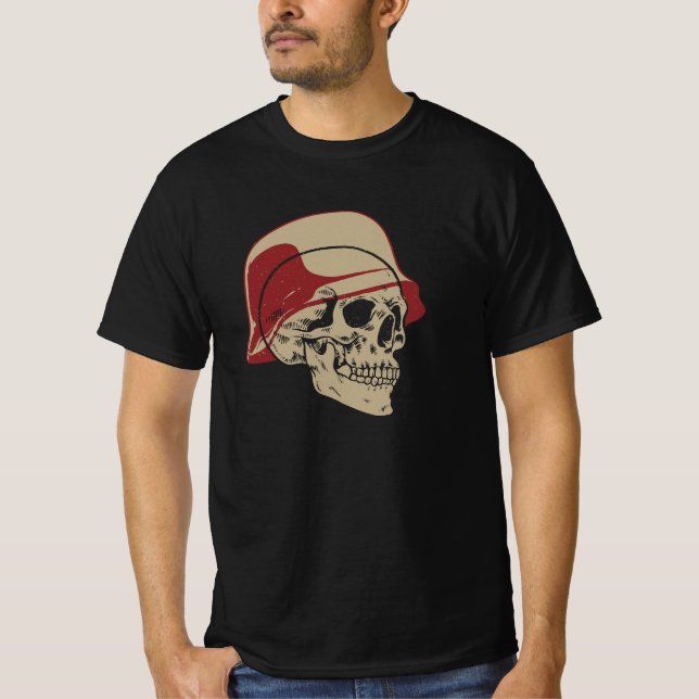 Camiseta WW2 Germany Soldier Skull (Frente)