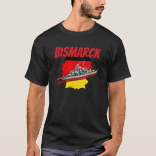 Camiseta WW2 Navio de guerra alemão Bismarck Battleship Kid