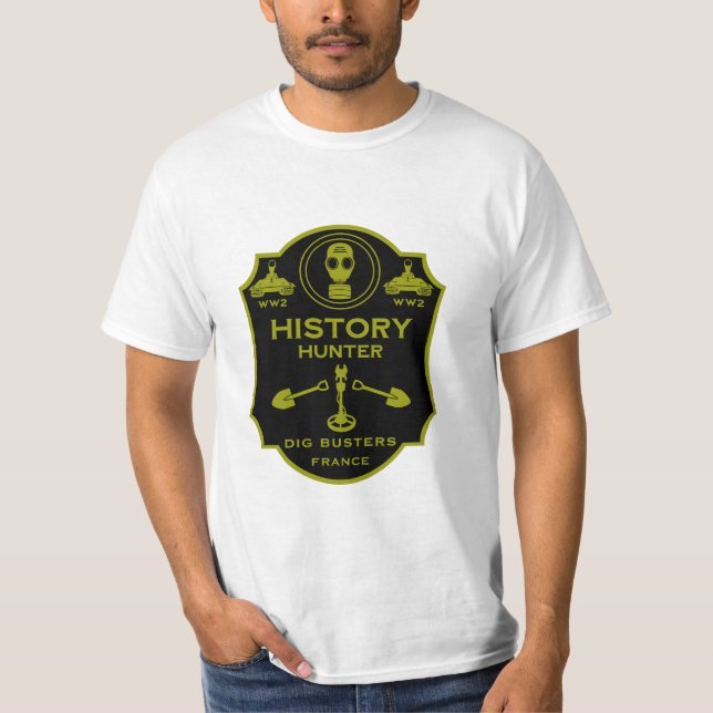 Camiseta WW2 Trench Battlefield Metal Detecting Club (Frente)