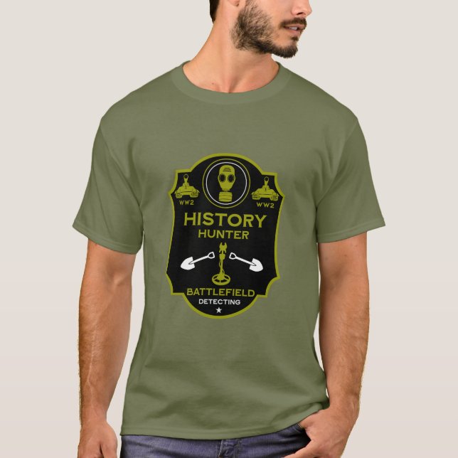 Camiseta WW2 Trench Battlefield Metal Detectorist (Frente)